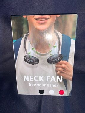 Hands-Free Neck Fan — Black